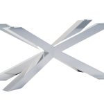 Table leg under glass Pajak Heavy Chrome L