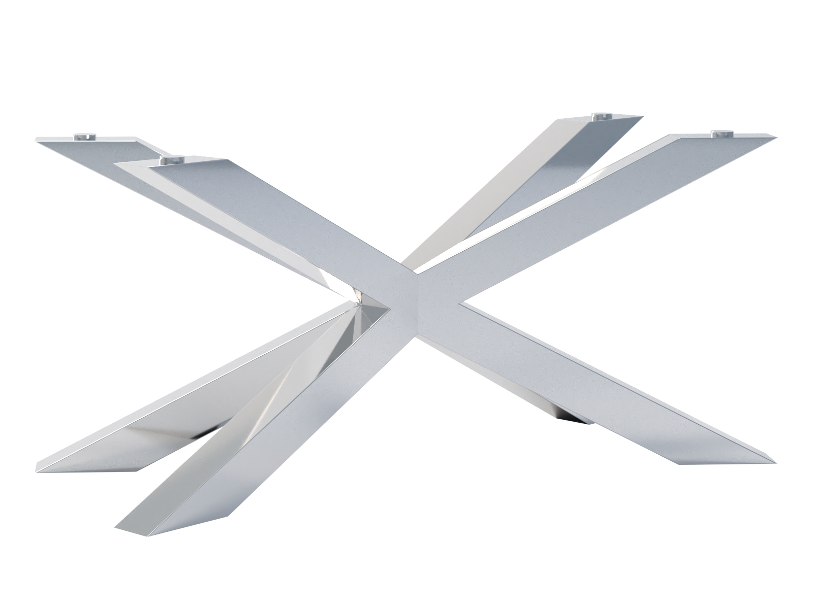 Table leg under glass Pajak Heavy Chrome L Table leg under glass Pajak Heavy Chrome L