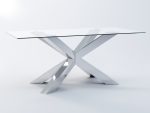 Table Base for Glass Top Spider Heavy Chrome M - Image 2