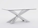Cofee Table Base for Glass Top Spider Slim Chrome L - Image 3
