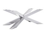 Table leg under glass Spider Heavy Chrome L