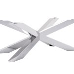 Table leg under glass Spider Heavy Chrome L
