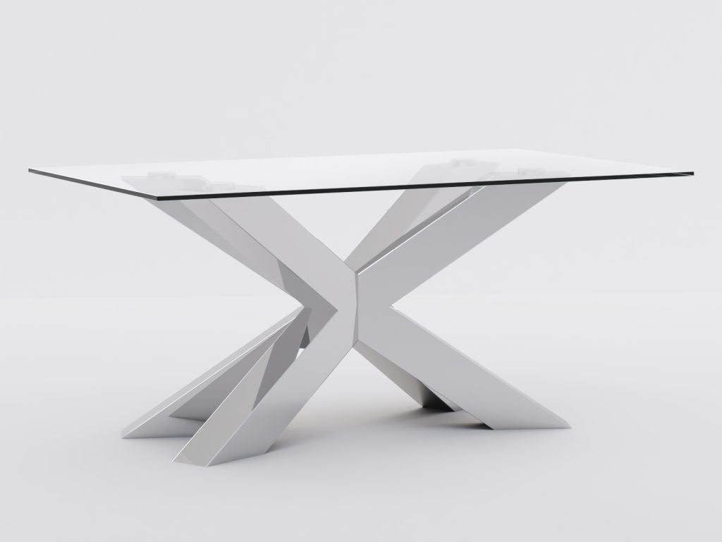 Cofee Table Base for Glass Top Spider Heavy Chrome M - Image 3