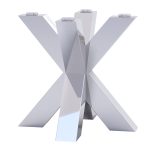 Table leg under glass Spider Heavy Chrome S