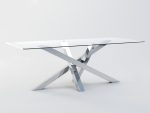 Stainless Steel Table Base for Glass Top Mediolan Chrome L - Image 3