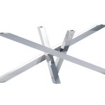 Stainless steel base for glass top Milan chrome XL