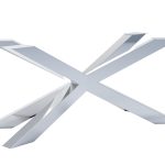 Stainless steel table leg chrome Spider Heavy L