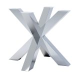 Stainless steel table leg chrome Spider Heavy S