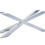 Stainless steel table leg chrome Spider Heavy XL