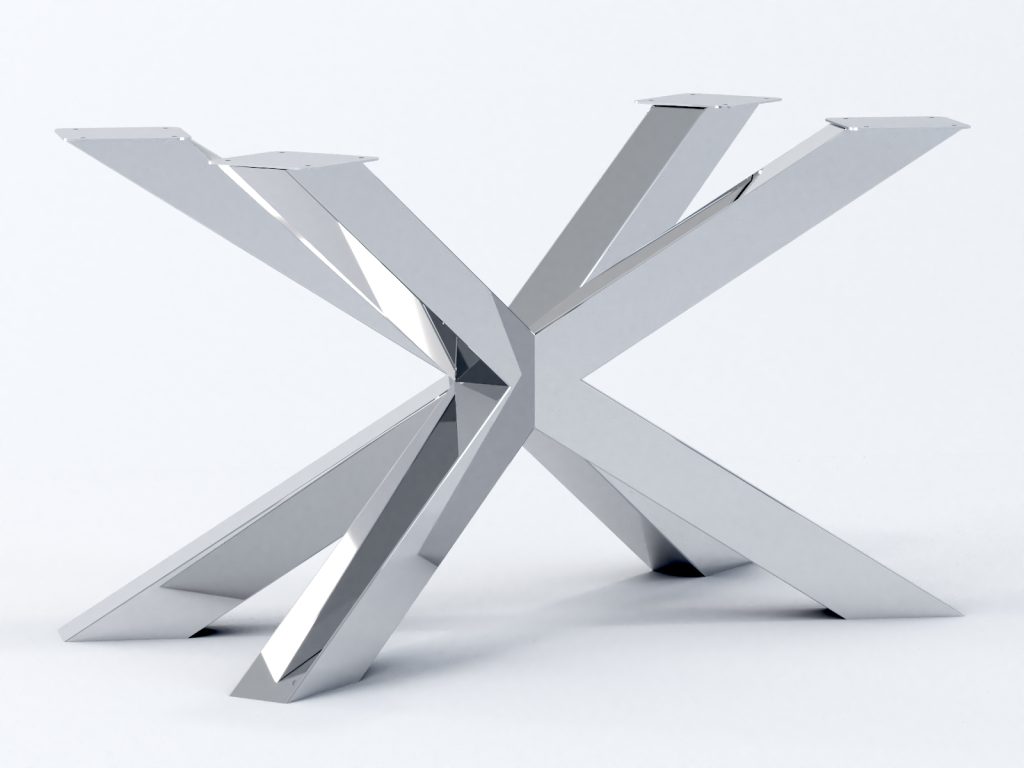 Coffee Table Base Spider Slim Chrome M - Image 2