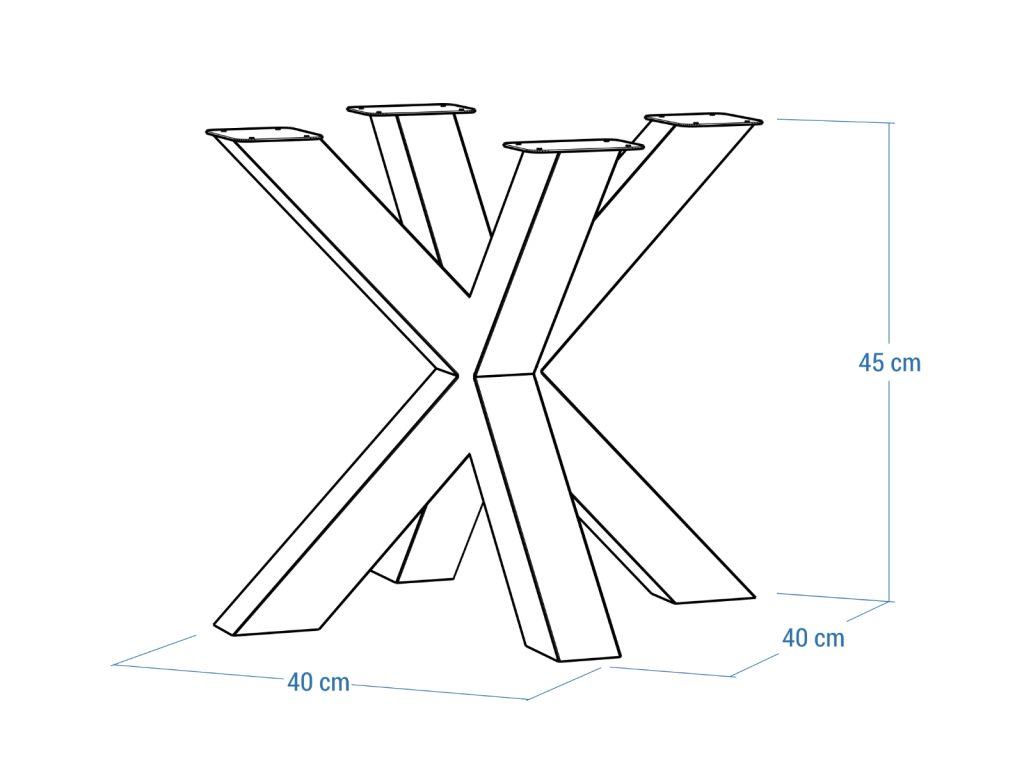 Coffee Table Base Spider Slim Chrome S - Image 5