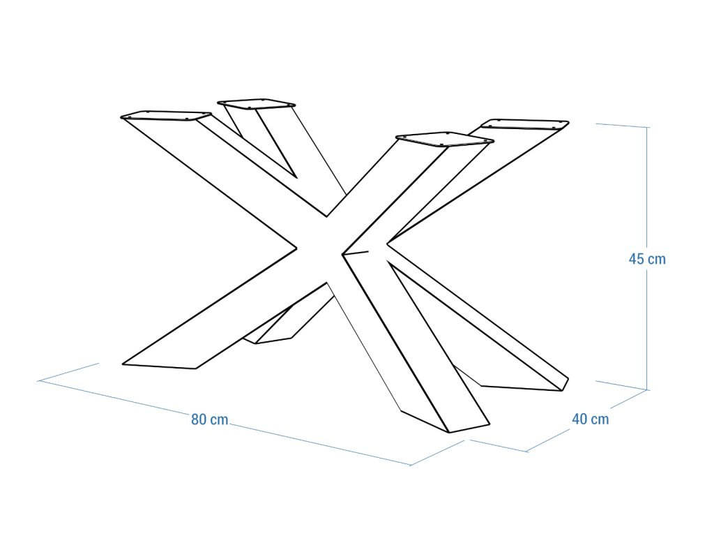 Coffee Table Base Spider Heavy Chrome M - Image 5