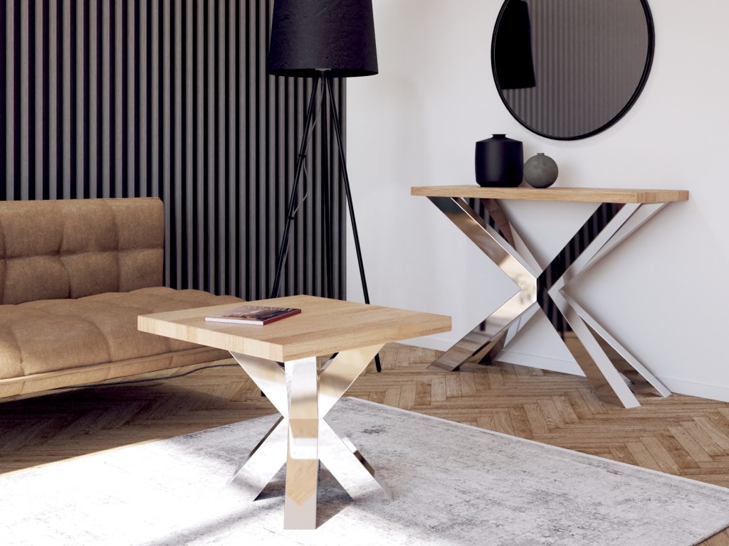 Coffee Table Base Spider Heavy Chrome S - Image 2