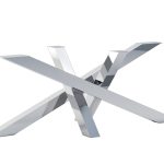 Stainless steel table leg chrome Milan Heavy XL