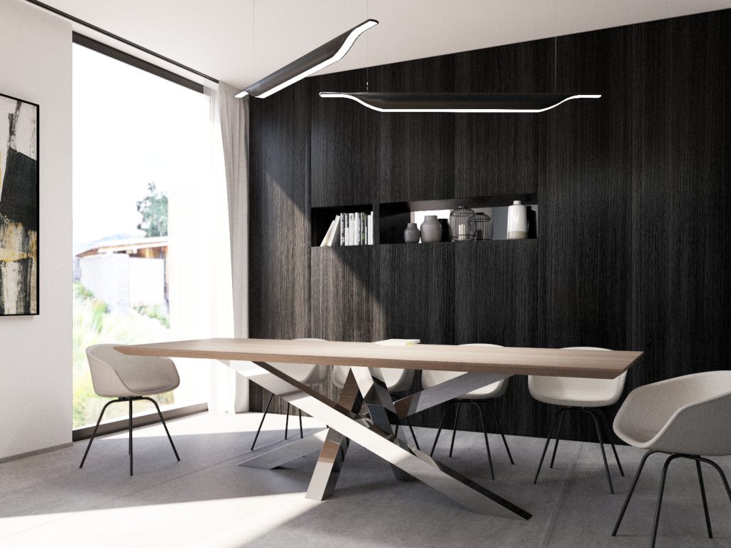 Table Base Stainless Steel Chrome Mediolan Heavy XL - Image 4