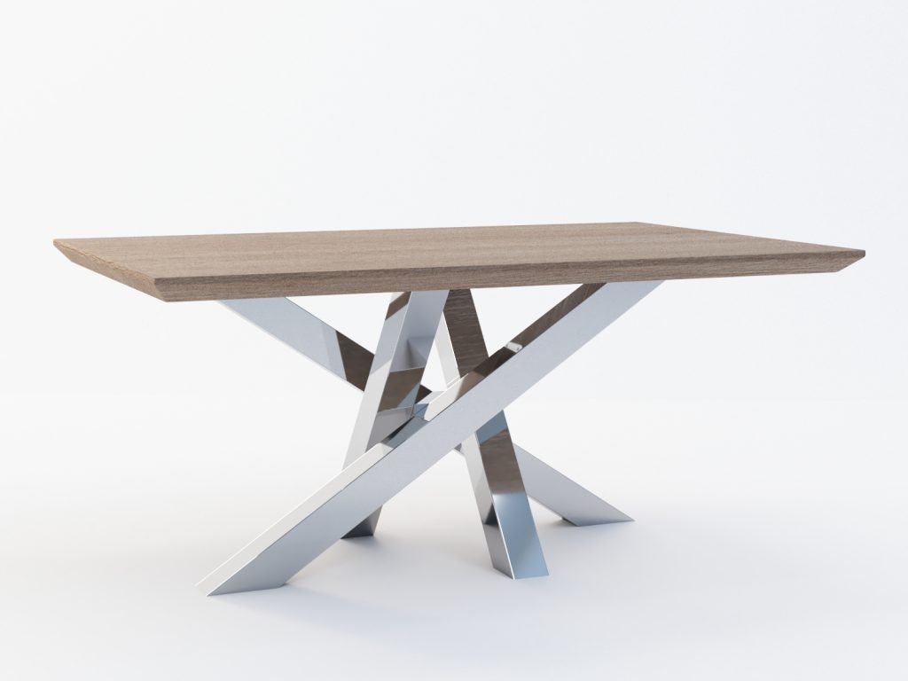 Coffee Table Base Stainless Steel Mediolan M - Image 4