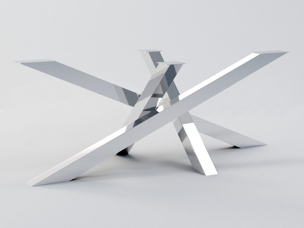 Coffee Table Base Stainless Steel Mediolan L - Image 2