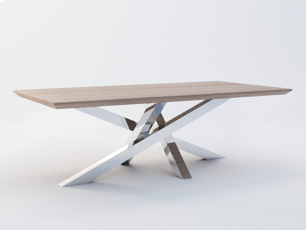 Coffee Table Base Stainless Steel Mediolan L - Image 4