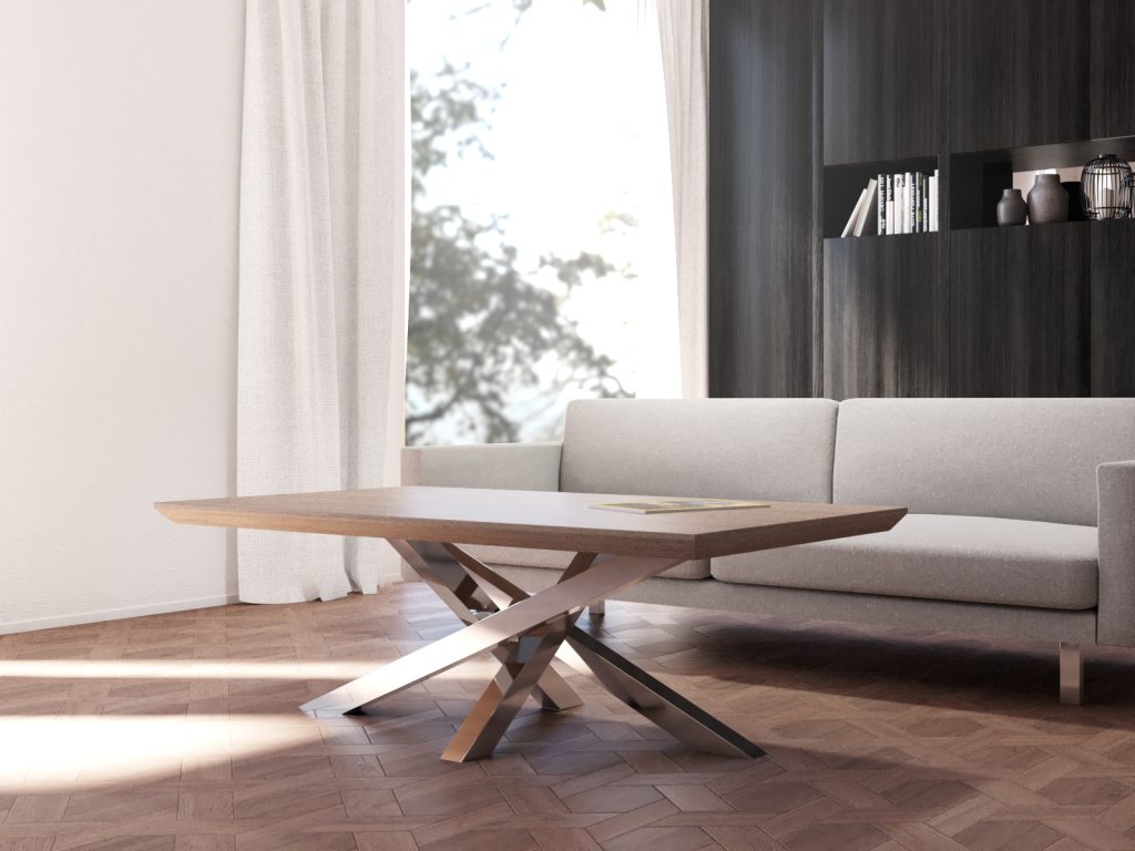 Coffee Table Base Stainless Steel Mediolan L - Image 3