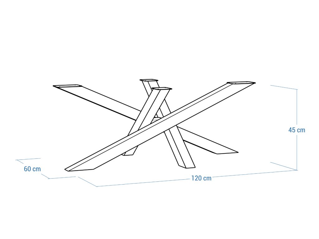 Coffee Table Base Stainless Steel Mediolan L - Image 5