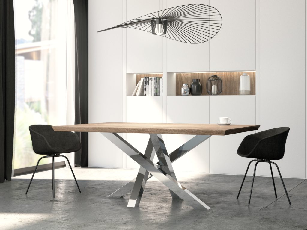 Stainless Steel Table Leg Mediolan M - Image 3