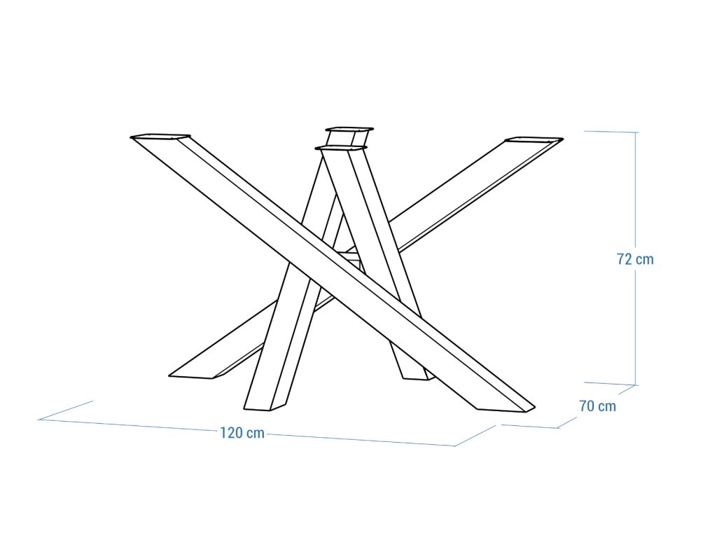Stainless Steel Table Leg Mediolan M - Image 5