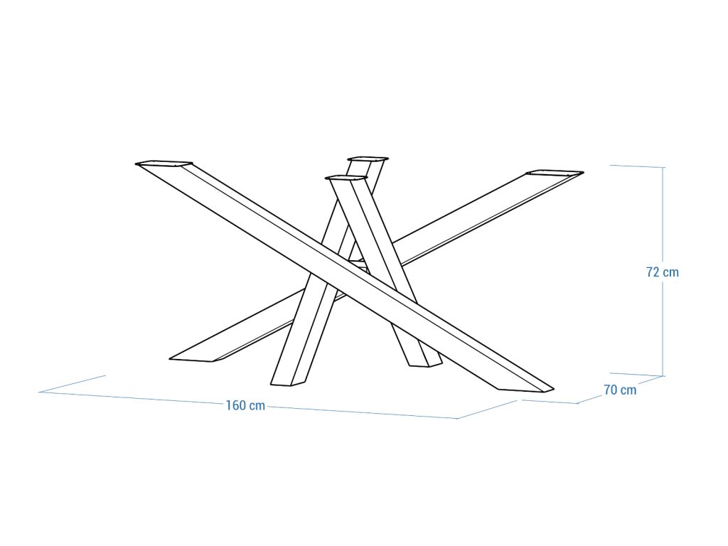Stainless Steel Table Leg Mediolan L - Image 5