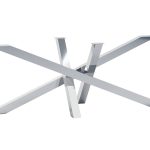 Stainless Steel Table Leg Chrome Mediolan XL