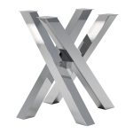 Stainless Steel Table Leg Chrome Mediolan S