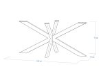 Stainless Steel Table Base Cross L - Image 5