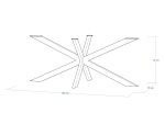 Stainless Steel Table Base Cross XL - Image 5