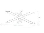 Stainless Steel Table Base Cross XXL - Image 5