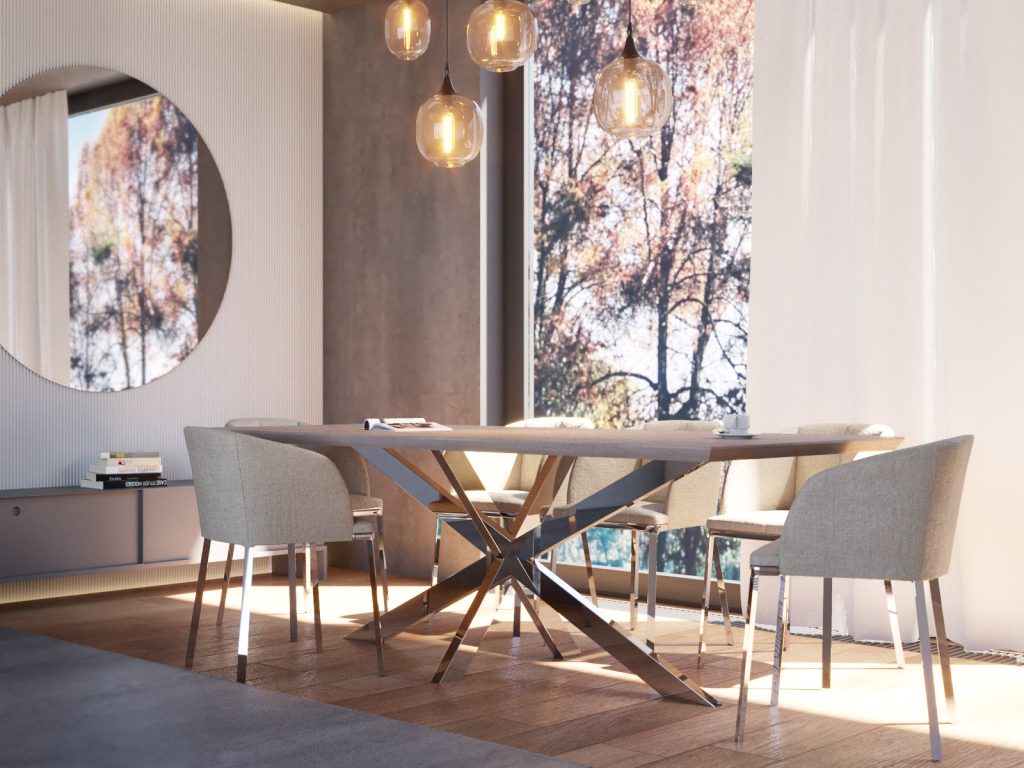 Stainless Steel Table Base Cross L - Image 2