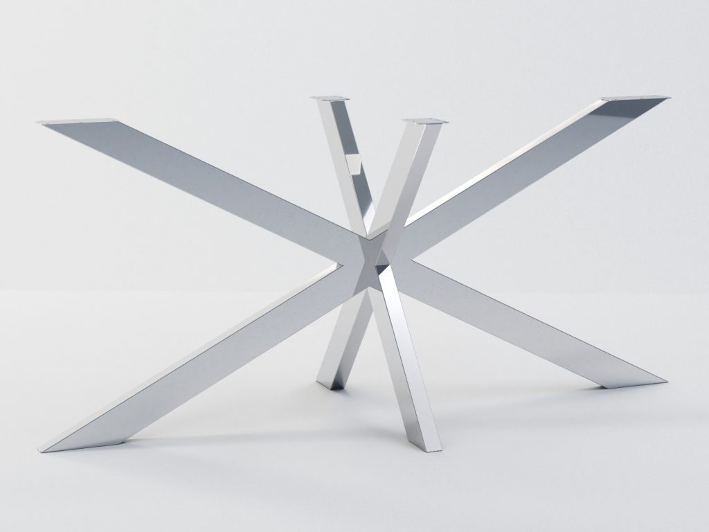 Stainless Steel Table Base Cross L - Image 3