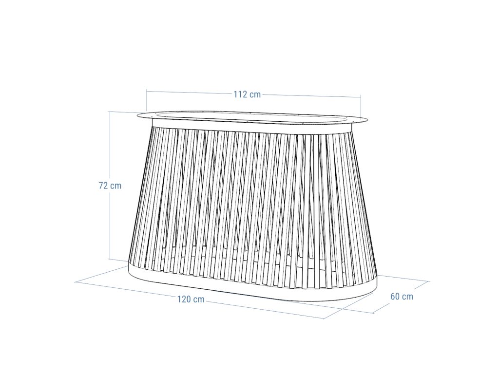Metal Table Base Finno M - Image 4