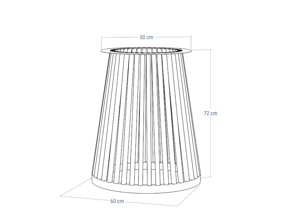 Metal Table Base Finno S - Image 4
