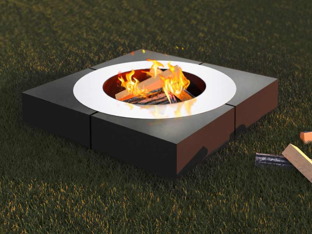 Garden Fire Pit Zuvan Silver - Image 2