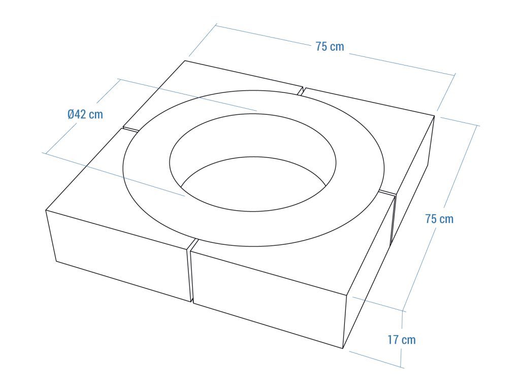 Garden Fire Pit Zuvan Silver - Image 3