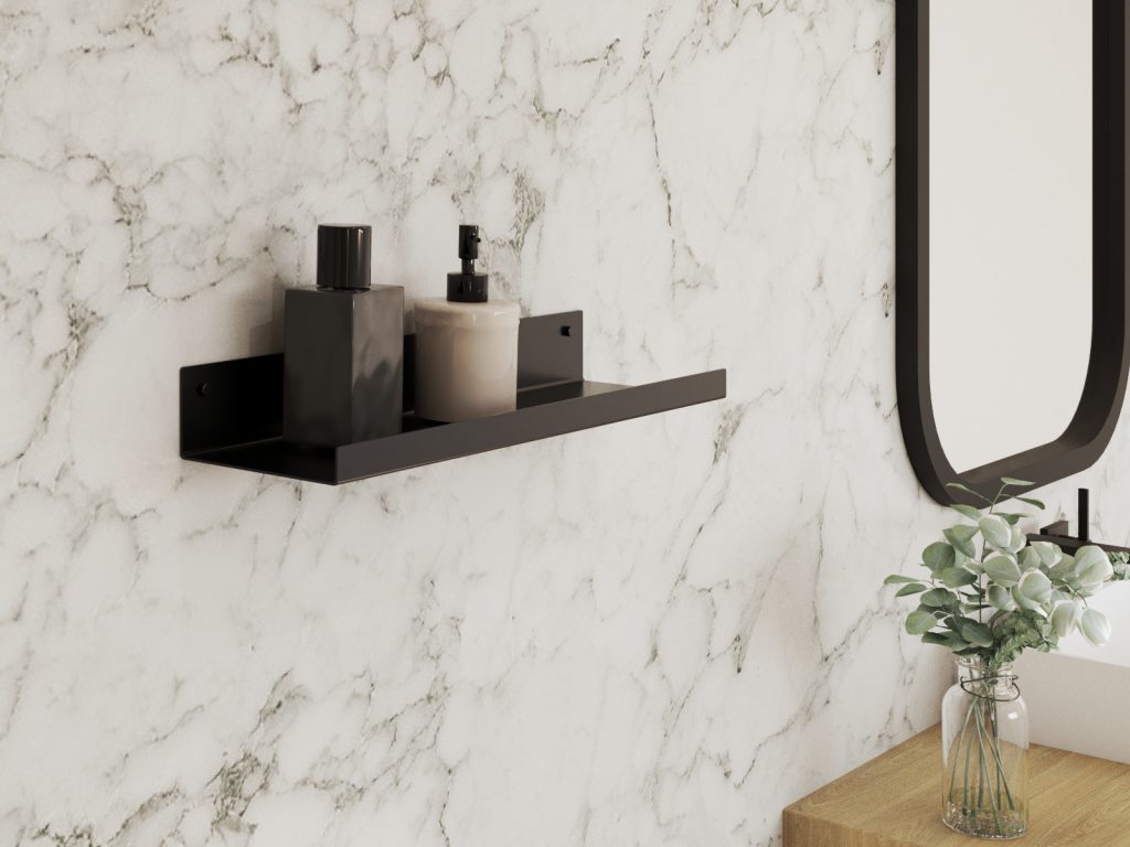 Metal Bathroom Shelf 40 cm - Image 2