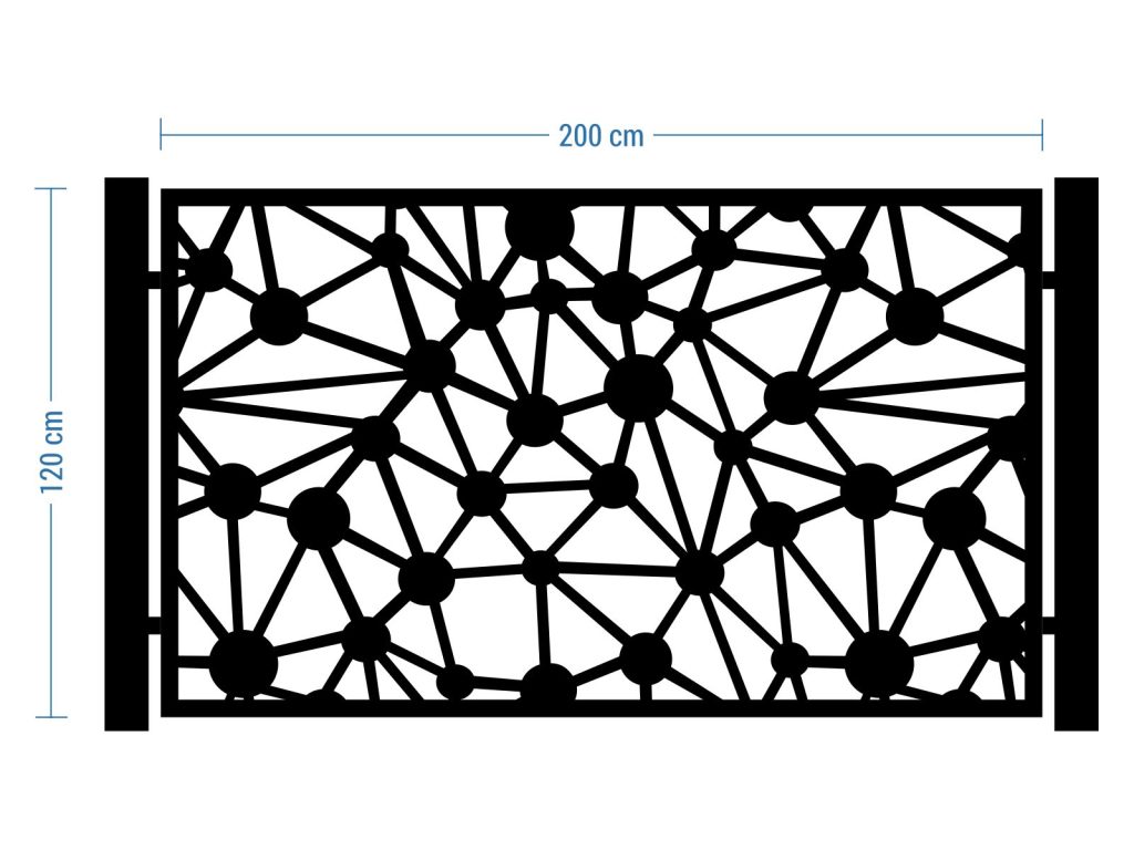 Przęsło ogrodzeniowe Noemi 200×120 cm - Image 2