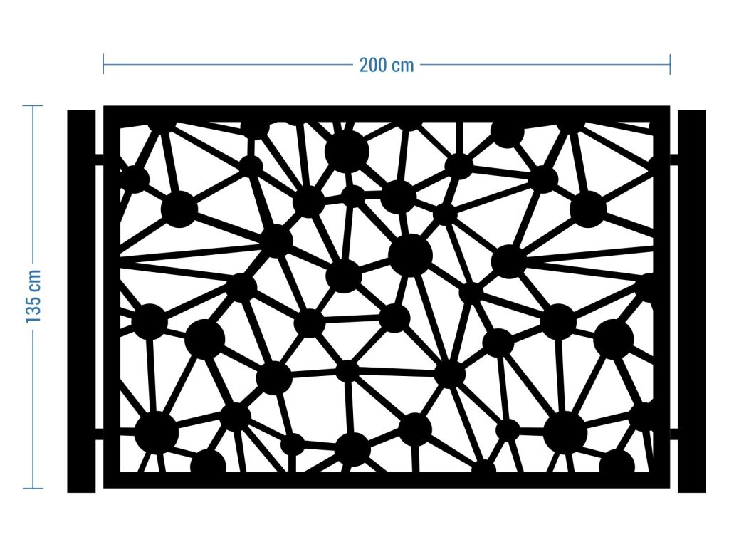 Przęsło ogrodzeniowe Noemi 200×135 cm - Image 2