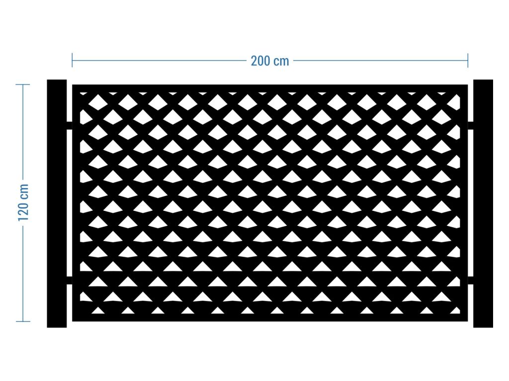 Przęsło ogrodzeniowe Dina 200×120 cm - Image 2