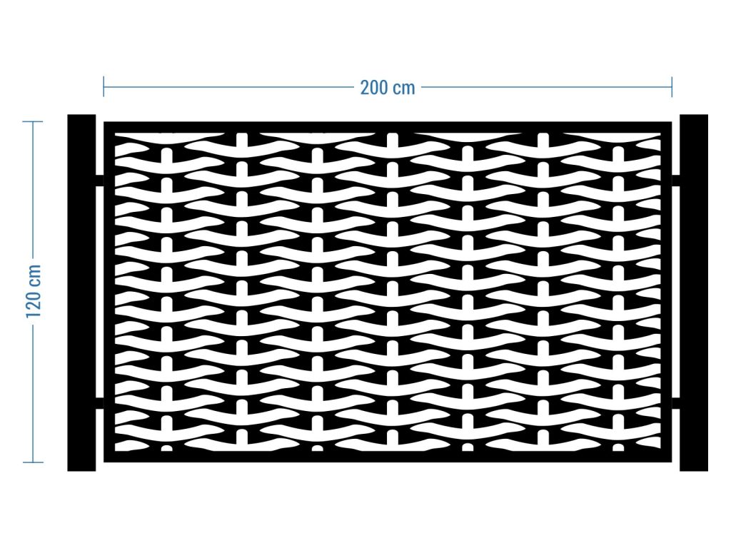 Przęsło ogrodzeniowe Nina 200×120 cm - Image 2