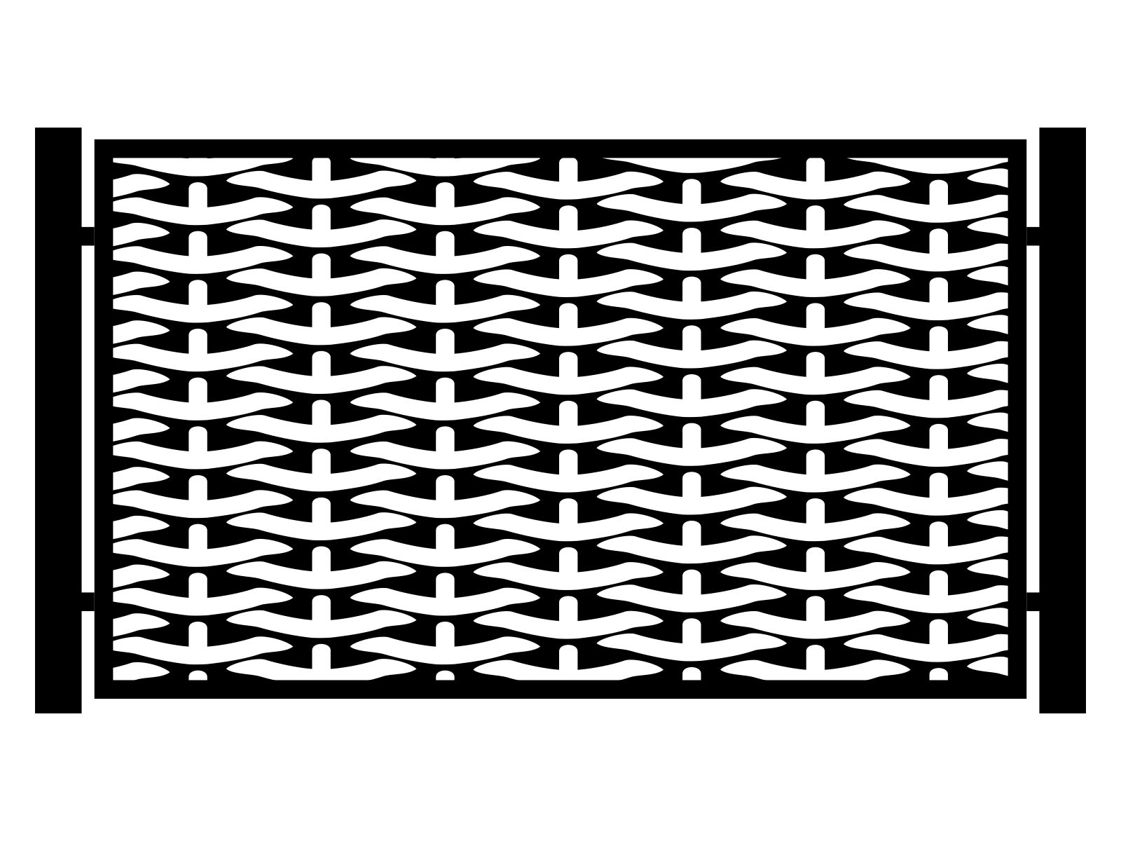 por000-geo10-120-cza Przęsło ogrodzeniowe Nina 200×120 cm - Image 1