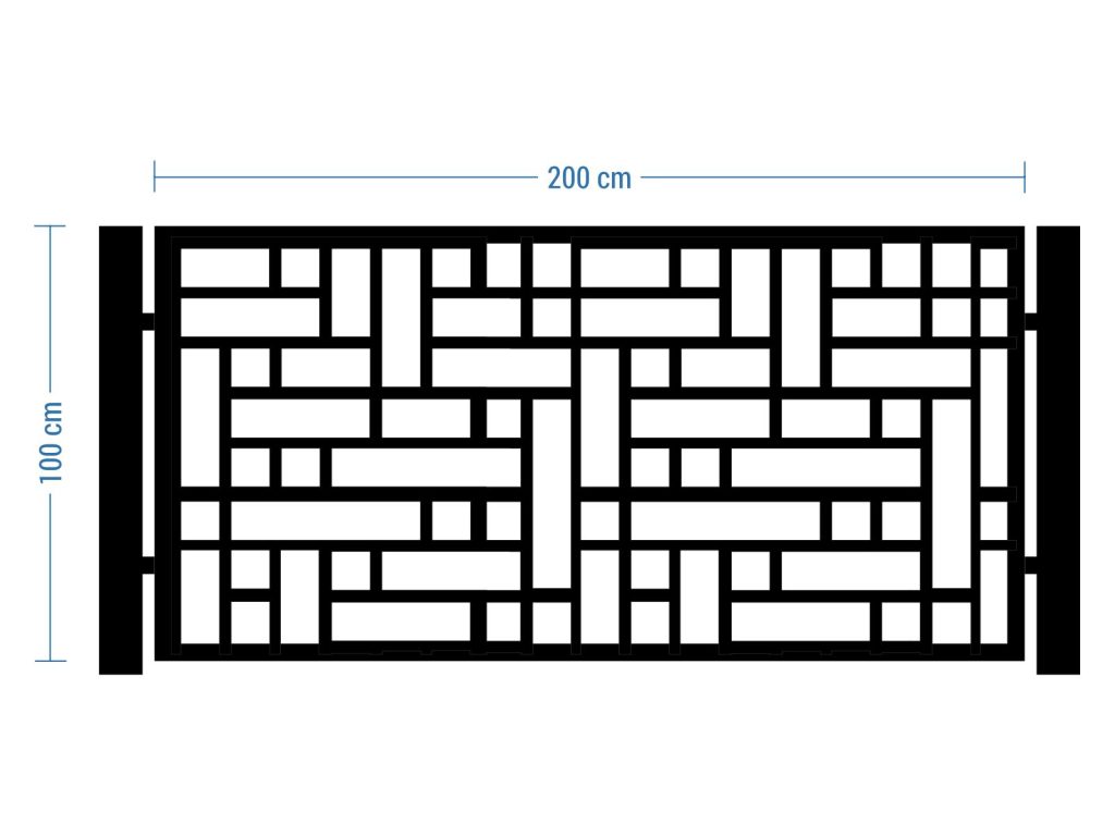 Przęsło ogrodzeniowe Claudia 200×100 cm - Image 2