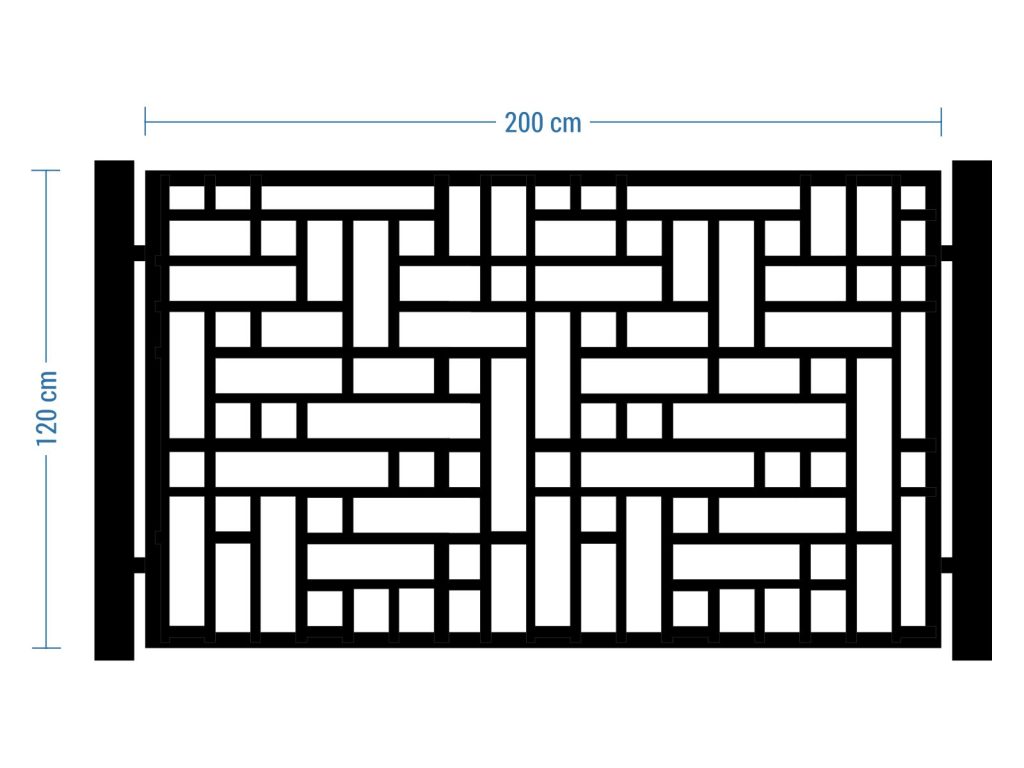 Przęsło ogrodzeniowe Claudia 200×120 cm - Image 2