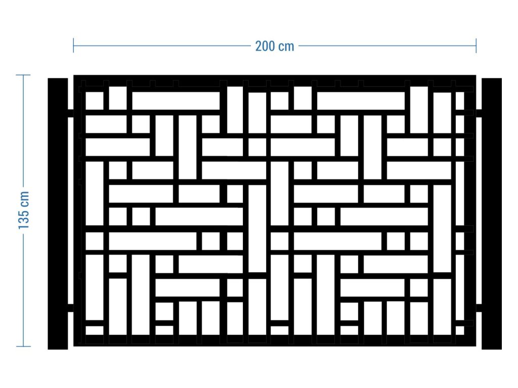 Przęsło ogrodzeniowe Claudia 200×135 cm - Image 2