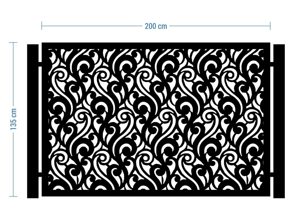 Przęsło ogrodzeniowe Luisa 200×135 cm - Image 2