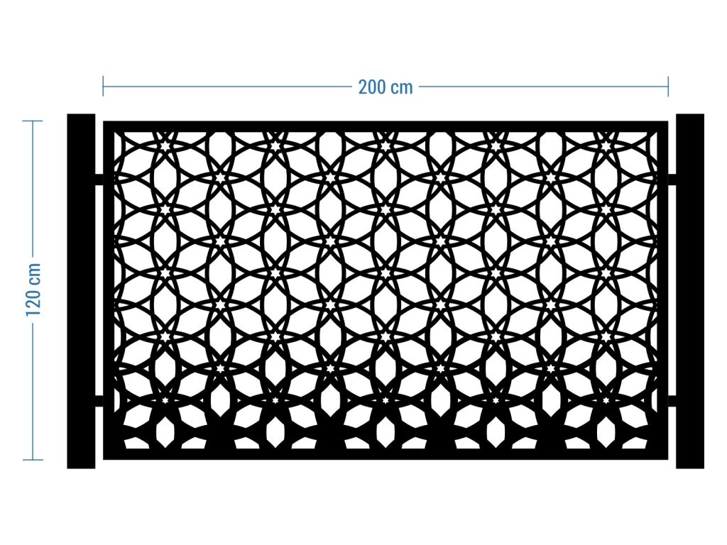 Przęsło ogrodzeniowe Azzurra 200×120 cm - Image 2