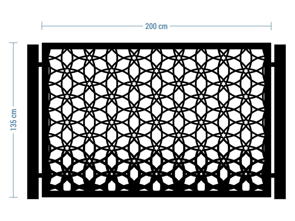 Przęsło ogrodzeniowe Azzurra 200×135 cm - Image 2
